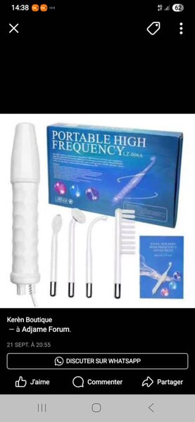 Appareil Haute Fréquence Portable