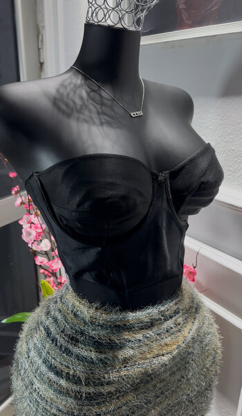 Bustier noir élégant