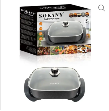 Sokany 2005 New Electric Cooking Pot Non-stick Coating Electric Hot Pot 6 Liter Capacity Electric Pot