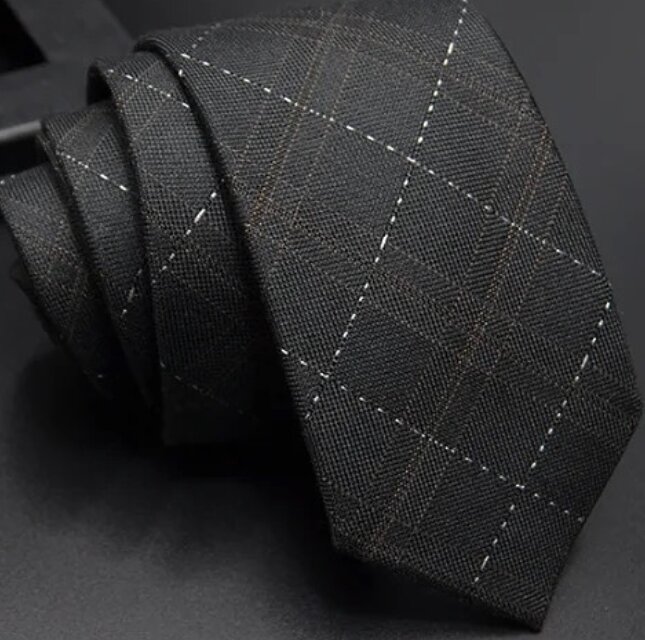 Polyester + Rayon Ties black