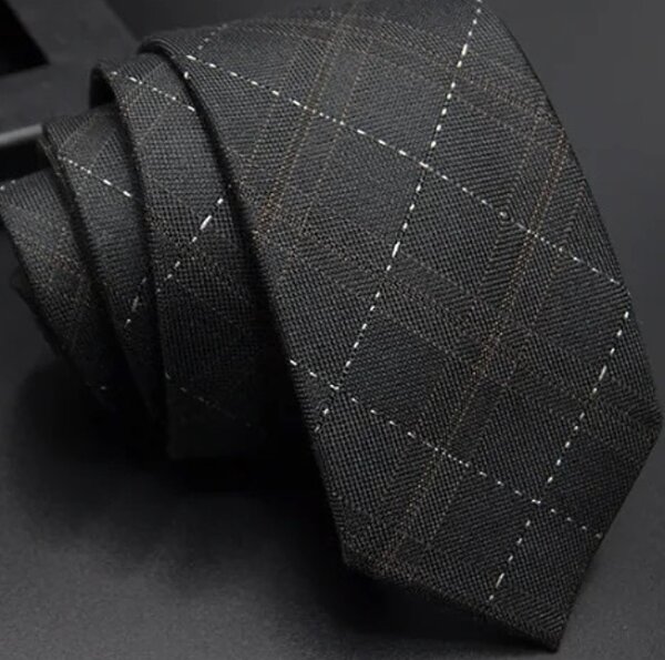 Polyester + Rayon Ties black