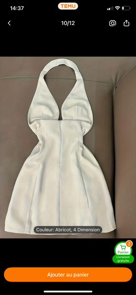 Robe dos nu élégante