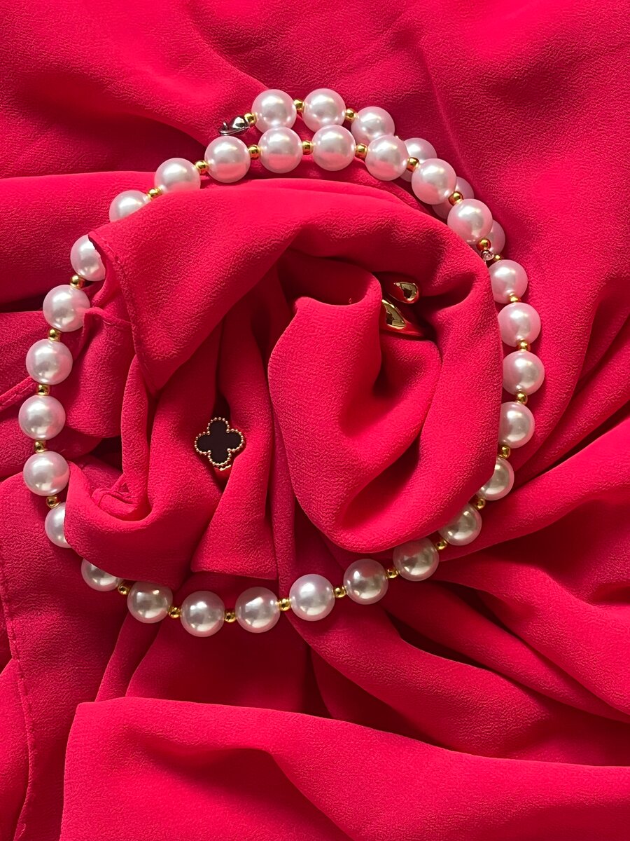 Collier perles élégantes