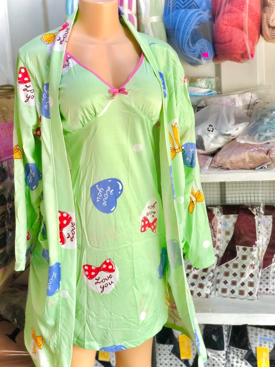 Ladies Night Wear With Coat