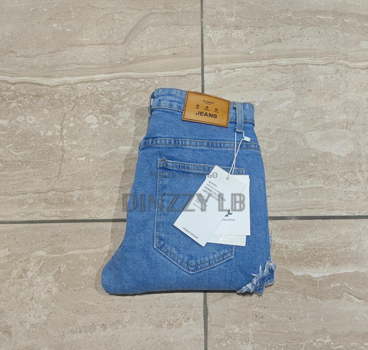 Trendy Blue Jeans Trouser