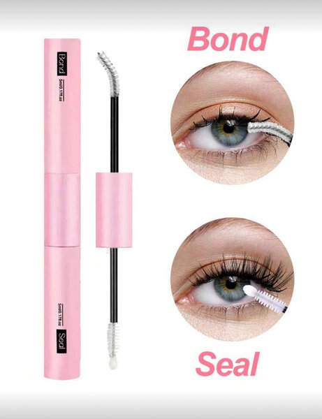 Mascara effet faux cils double