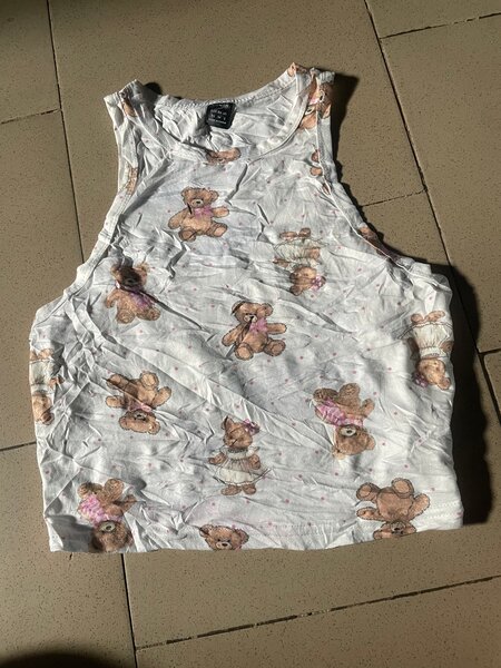 Débardeur ours en coton