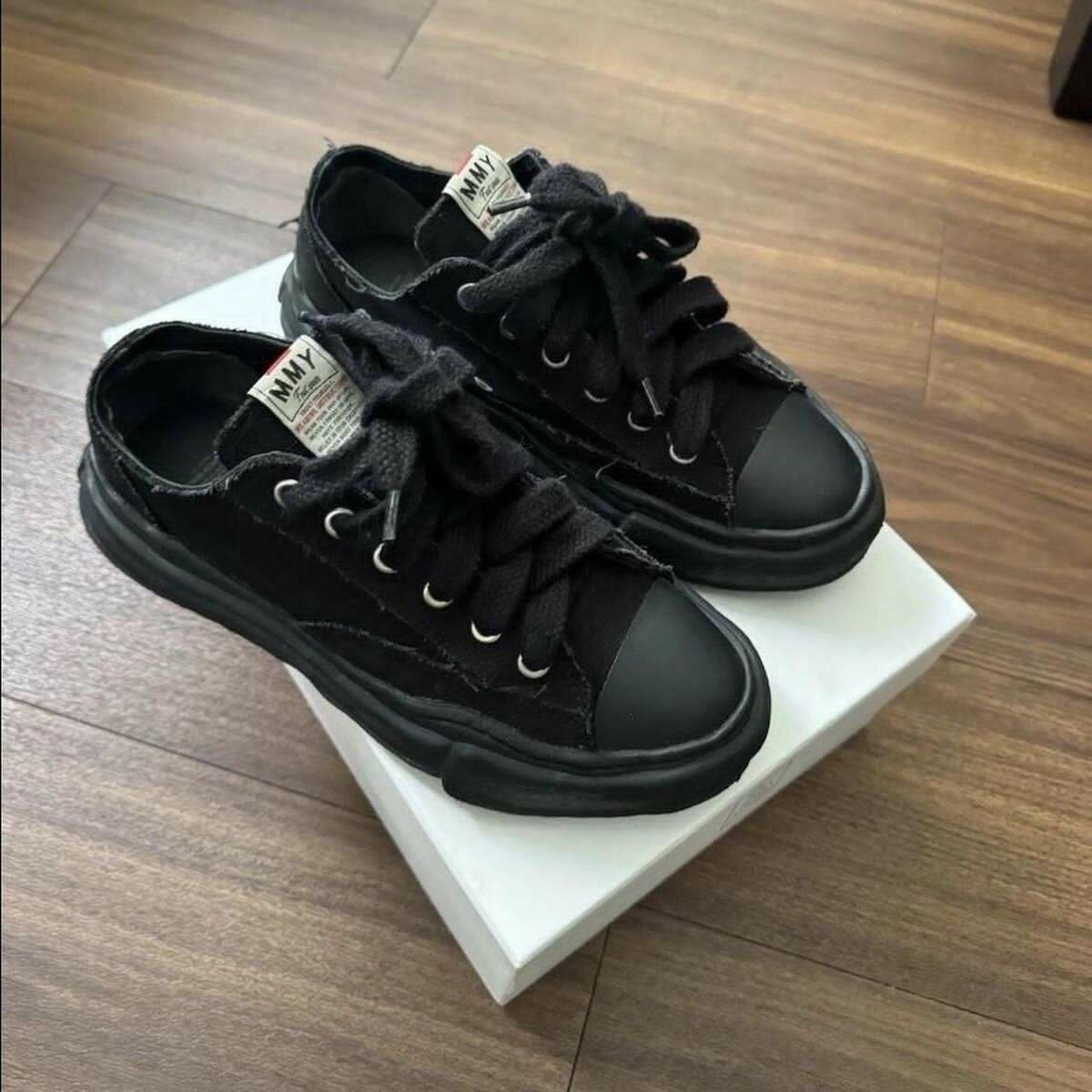 Baskets homme en toile noire