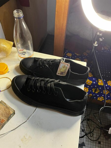 Sneakers en toile noires tendance