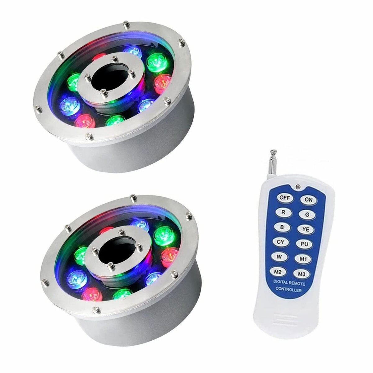 RGB LED Water fountain ring lights  with remote control