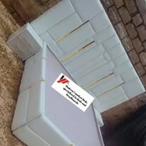 custom made bed with a high base