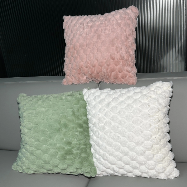 Coussins doux texturés