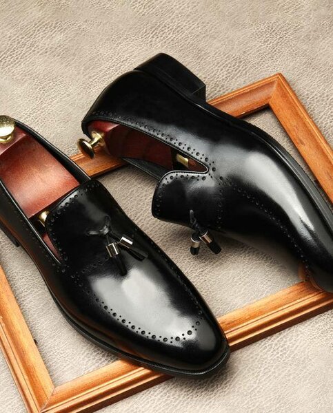 Mocassins en cuir élégant