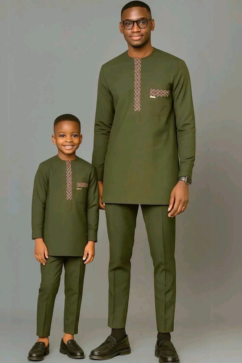 Tenues assorties père-fils