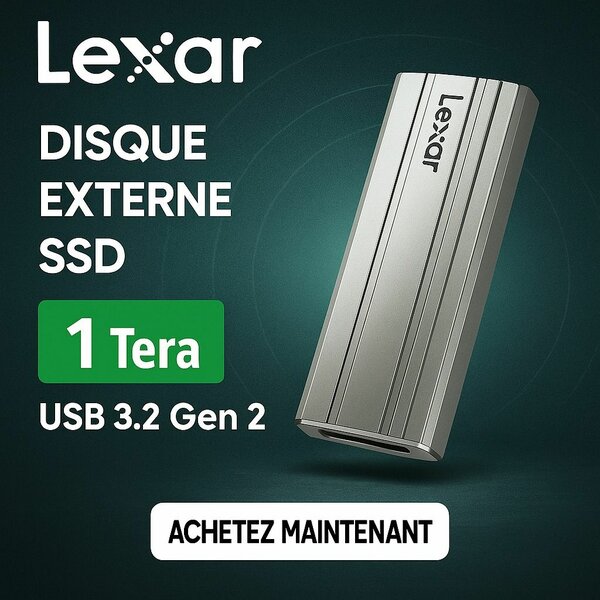 Lexar SSD Externe 1TB USB 3.2