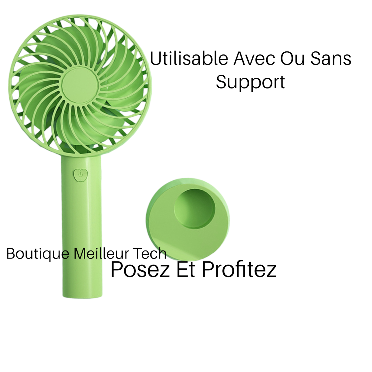 Mini Ventilateur Portable 3 vitesse - Rechargeable