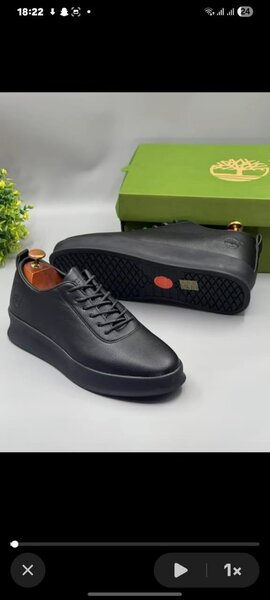 Chaussures en cuir noir