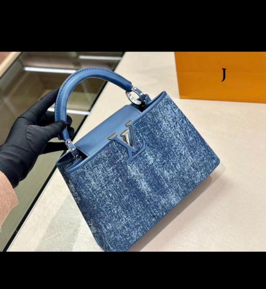 Sac à main denim élégant