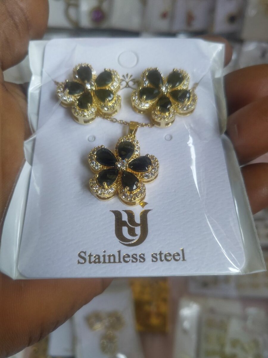Ensemble Bijoux Acier Inoxydable