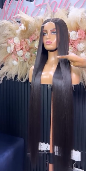 wig brunette long