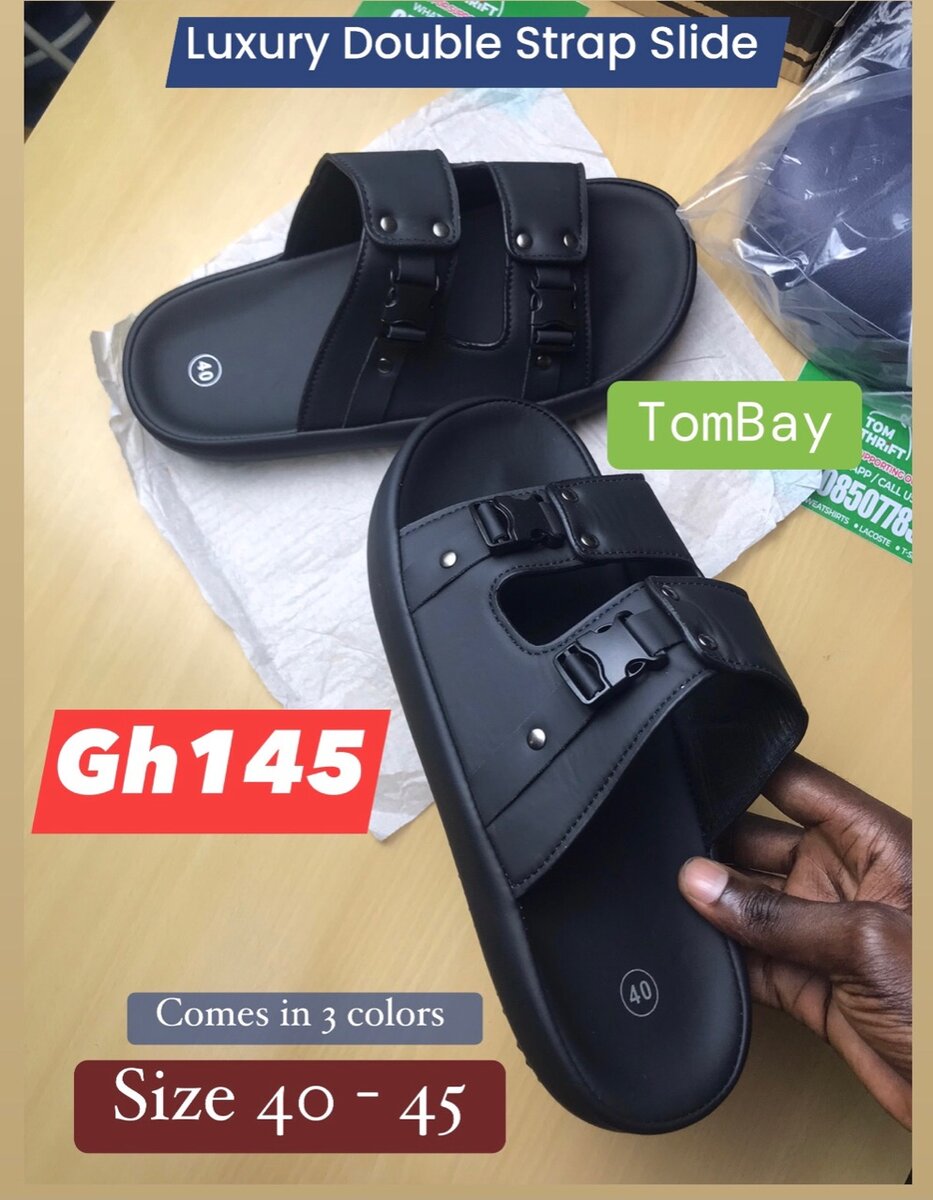 Luxury Double Strap Slide