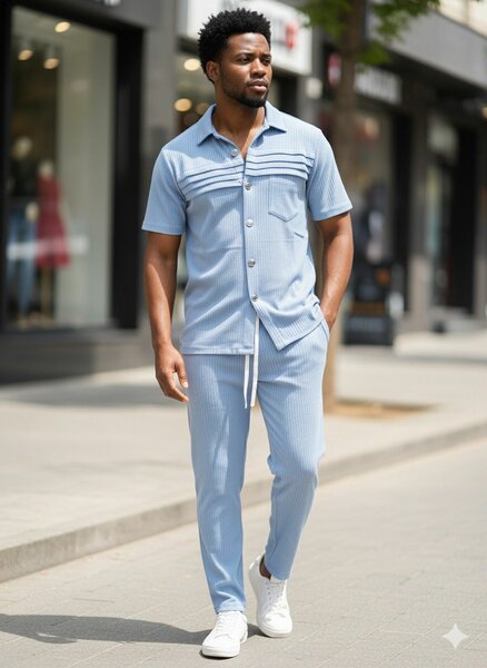 Ensemble Homme Élégant Été