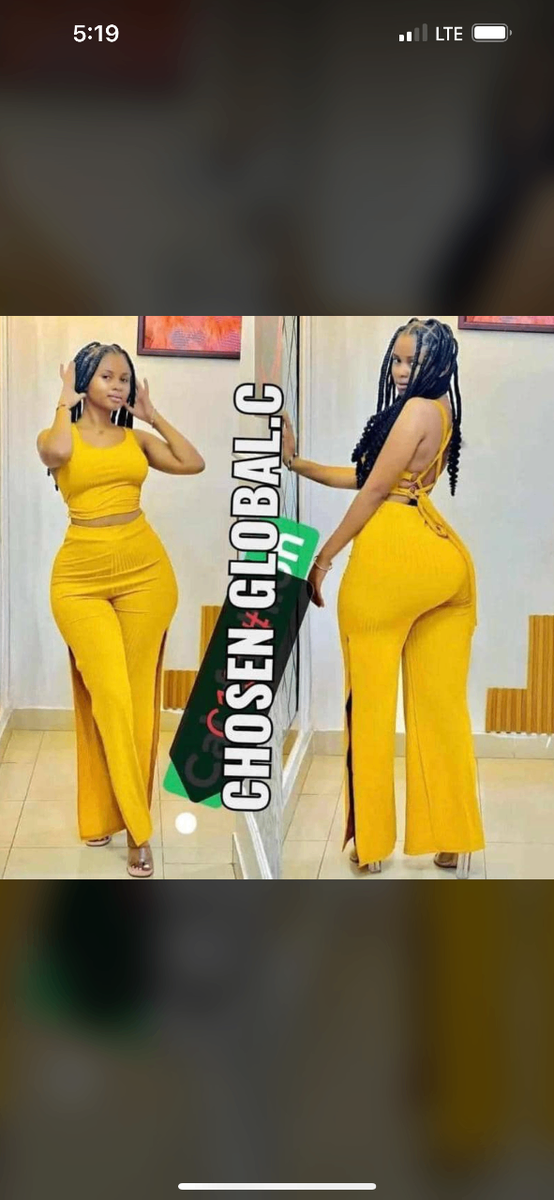 Ladies two pieces(trouser and top)