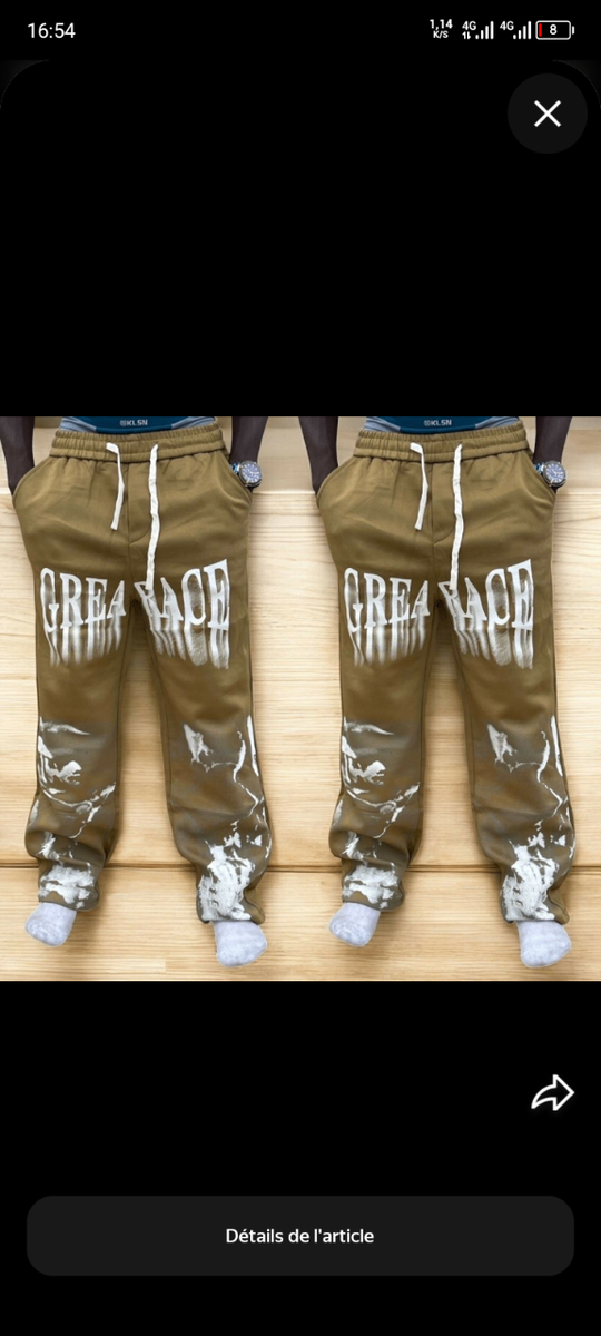 Pantalon décontracté homme