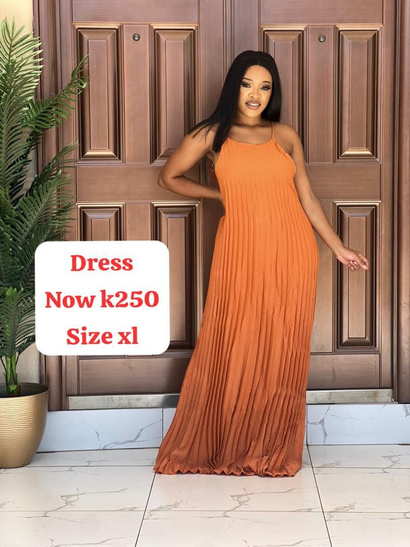 Beautiful, stylish and high-quality women's dress orange