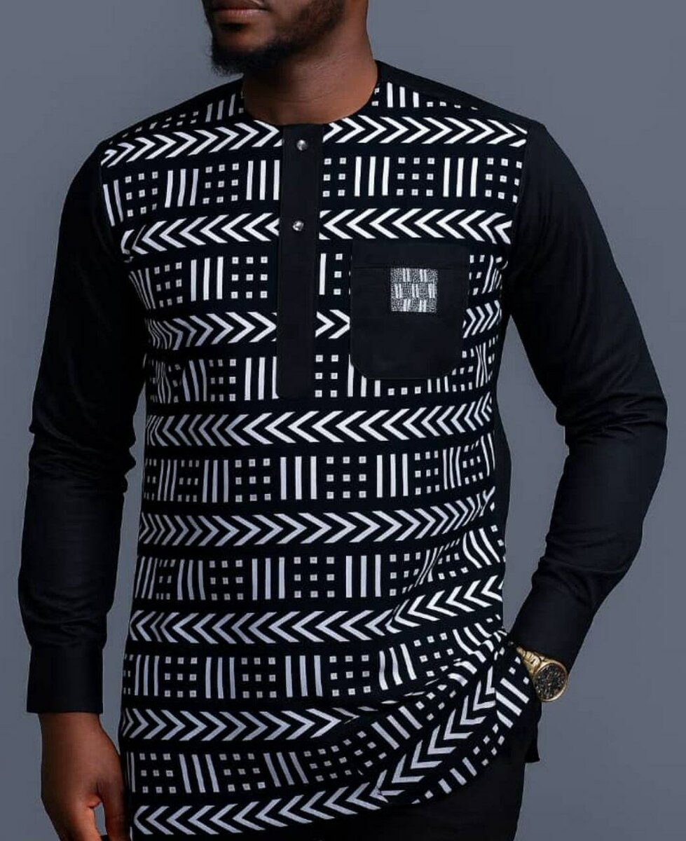 Chemise en wax pour homme