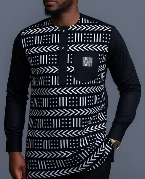 Chemise en wax pour homme