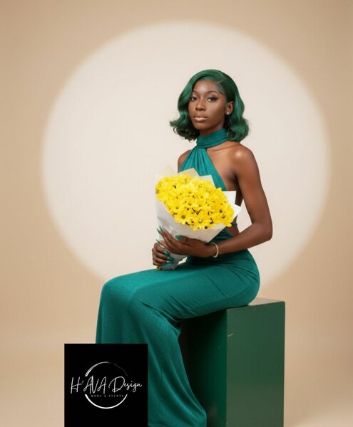 Élégante Robe de soirée verte