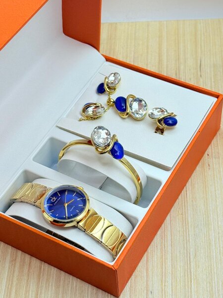 Ensemble montre et bijoux élégants