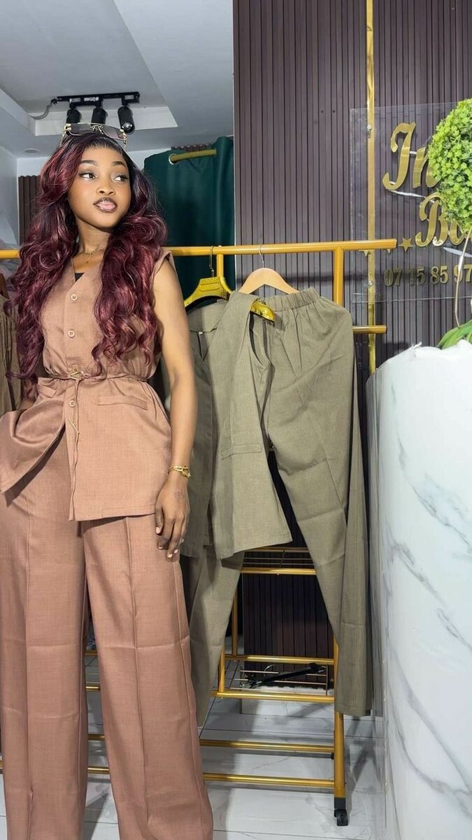 Costume en lin élégant