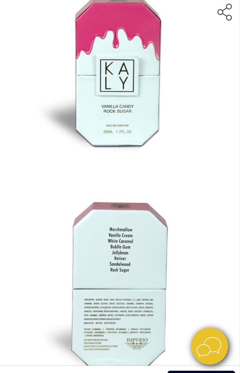 Parfum Sucré Vanille Kaly