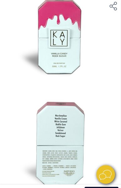 Parfum Sucré Vanille Kaly