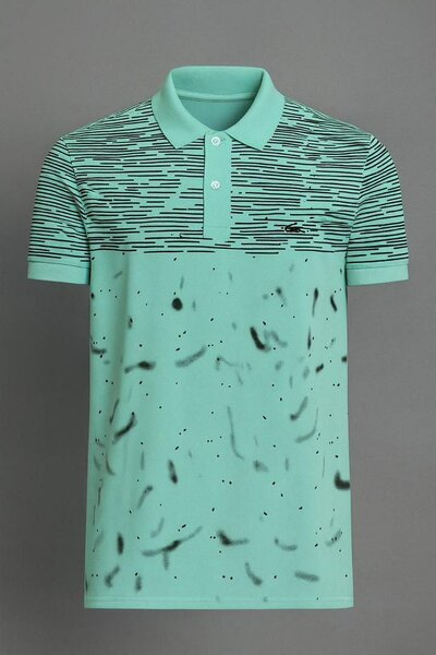 Polo homme moderne à motifs