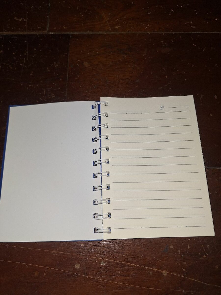 Carnet Spirale A6 Bleu