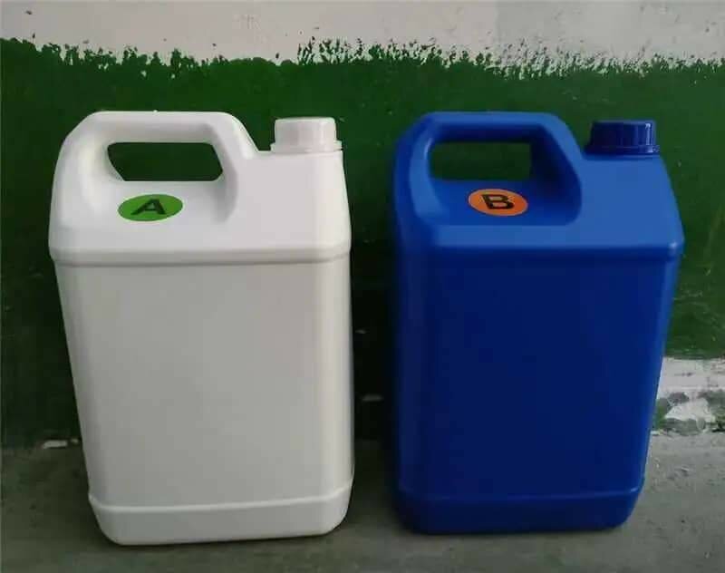 Epoxy Resin And Hardner With Nozzles. 5KG Each. Ratio 1:1