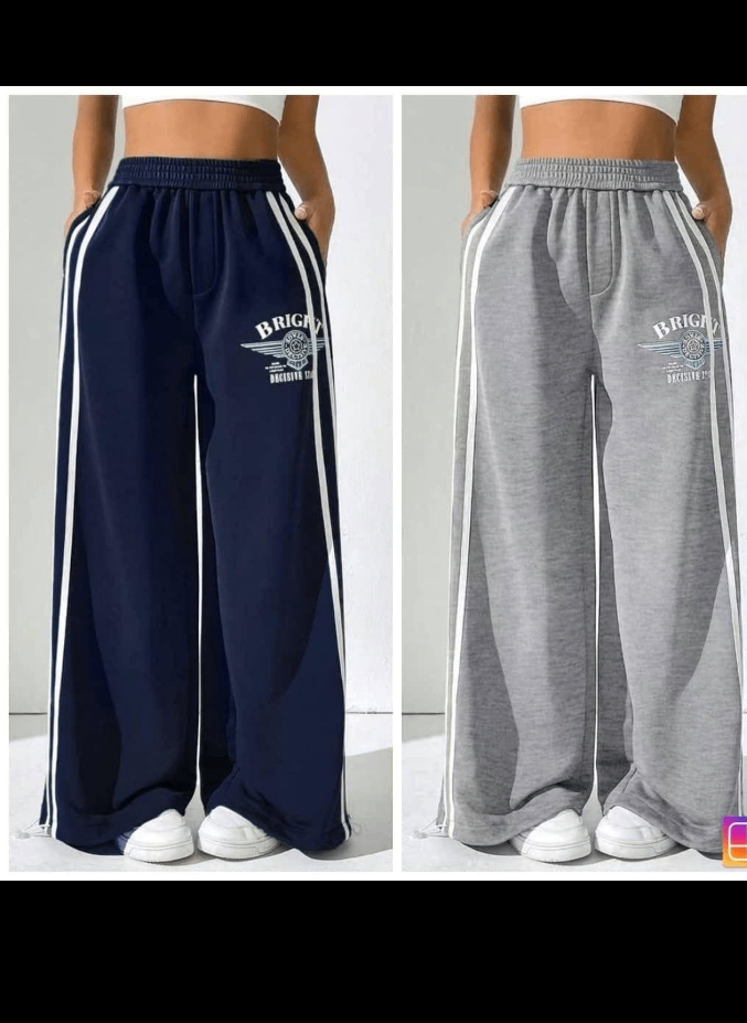 Pantalon large sport chic