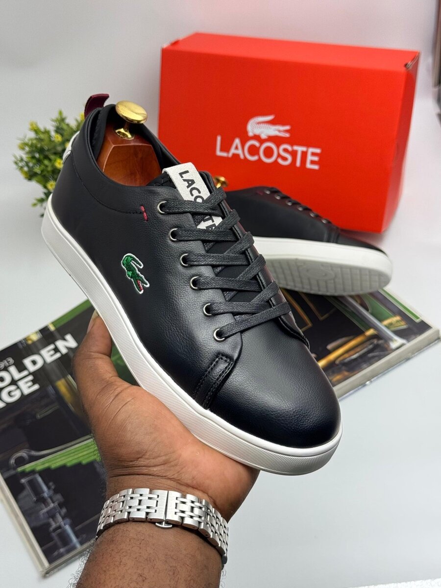 LACOSTE BLACK AND WHITE