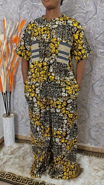 Robe longue africaine élégante