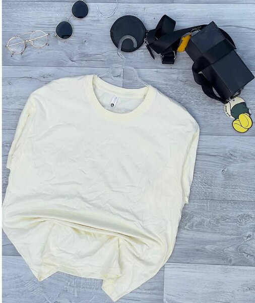 T-shirt de coton couleur unique