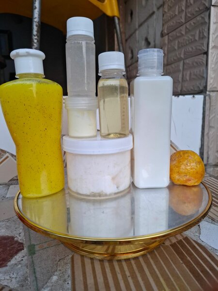 Ensemble de cosmétiques naturels