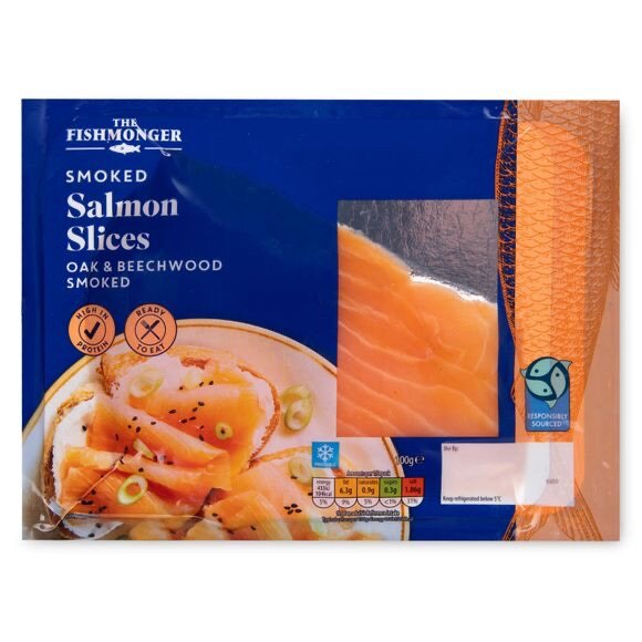 The Fishmonger Smoked Salmon Slices 100g