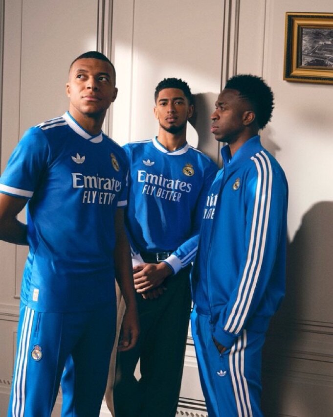 Maillot de Football Bleu Real