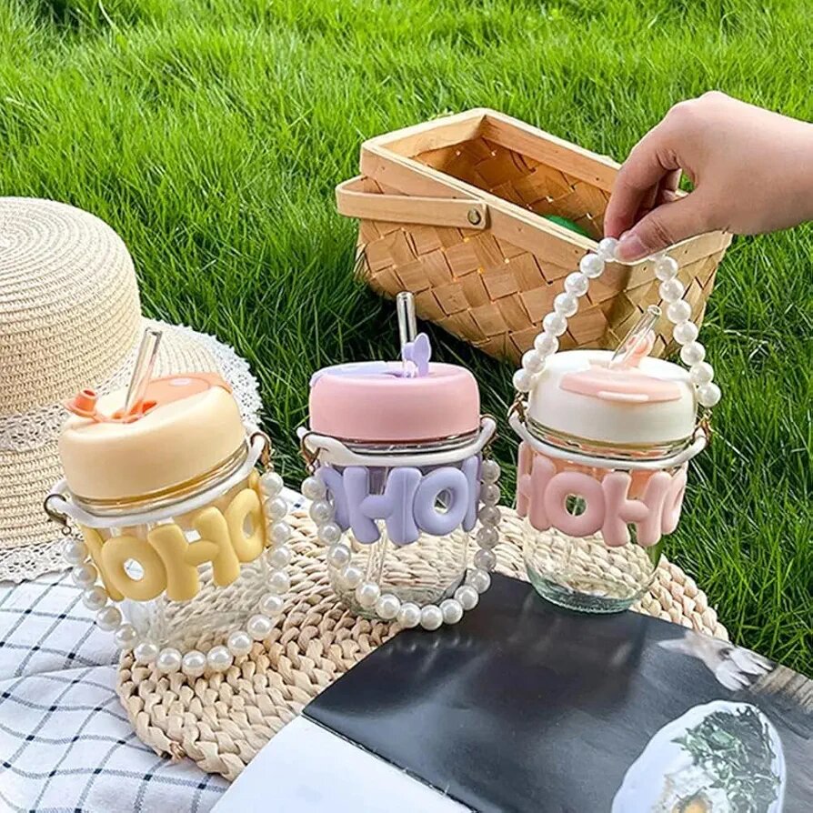 Verre mignon 400ML avec paille