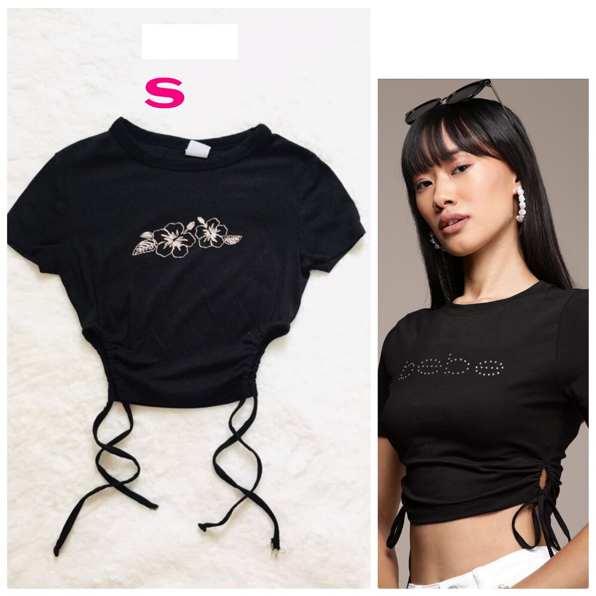 Salaula crop tops and tops