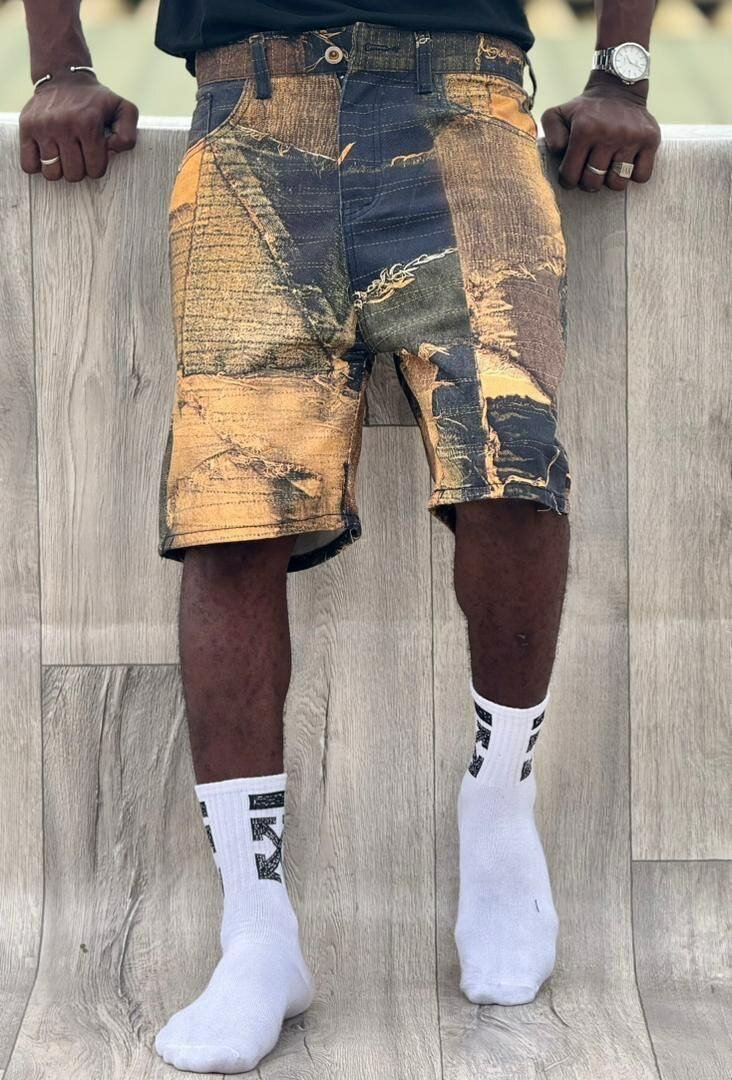 Shorts en jean imprimés
