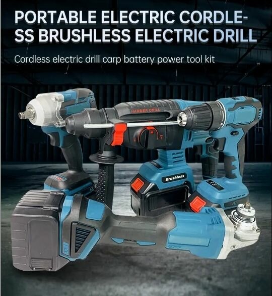 Drilling and cutting machines all in 1  box rechargeable